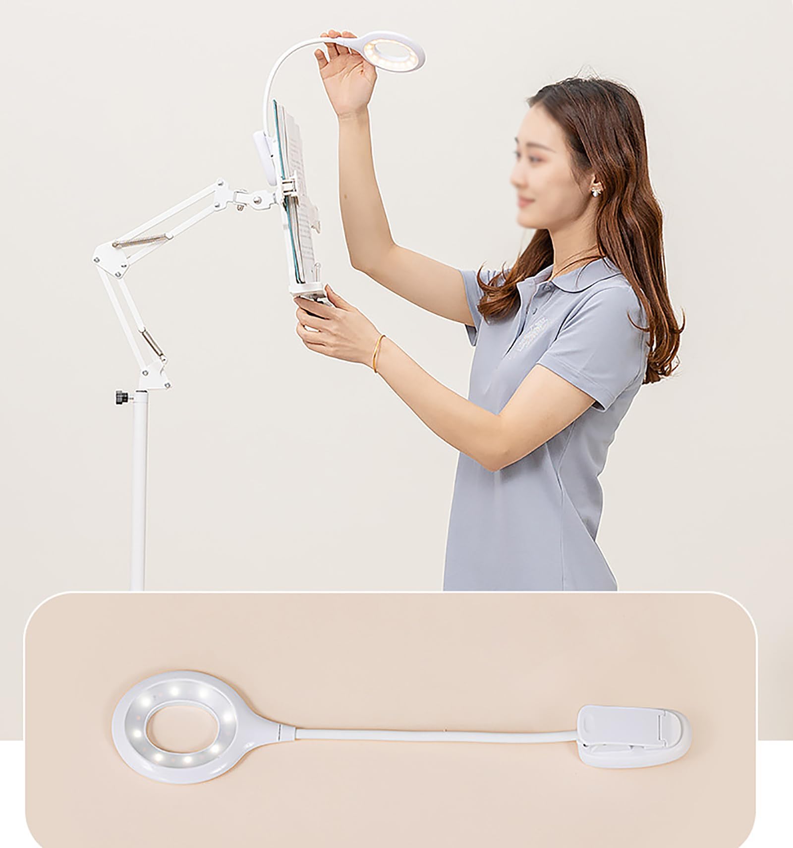 Supporto Per Libri In Bambù Supporto Per Leggio Rotante Con Ruota Robusta Costru