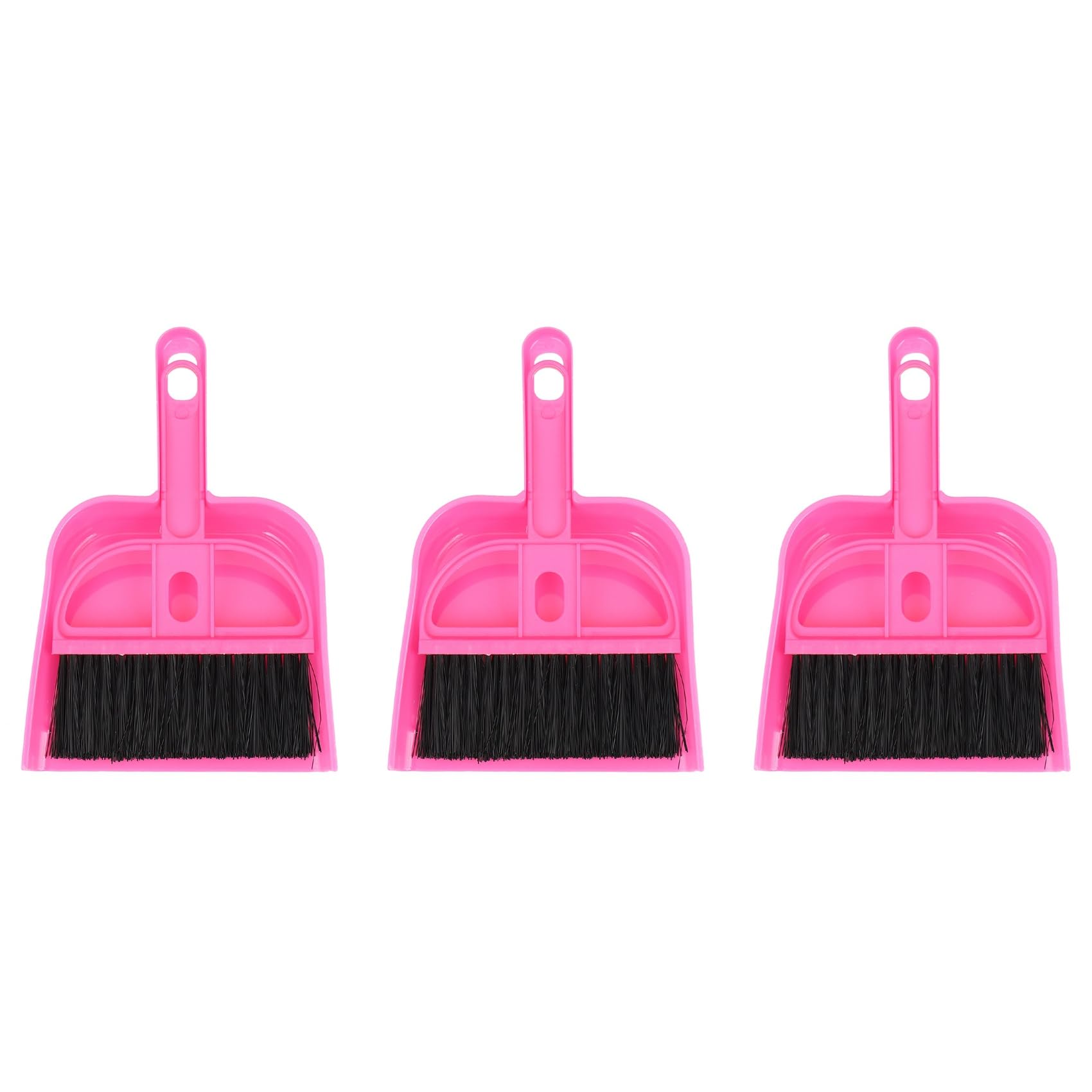 Vjsujehgy 3X Mini Car Keyboard Cleaning Whisk Broom Dustpan Set