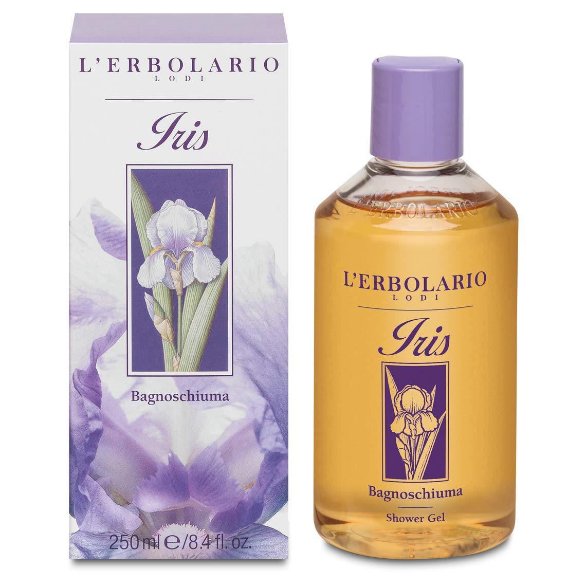 Compatibile con L'Erbolario Confezione regalo Duo Profumo Iris + in OMAGGIO elegante sacchetto in raso.