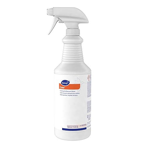 Miniatura 2 de Diversey Crew 95325322 Limpiador de baño con ácido espumoso, 12 botellas de spray de 32 onzas (paquete de 12)