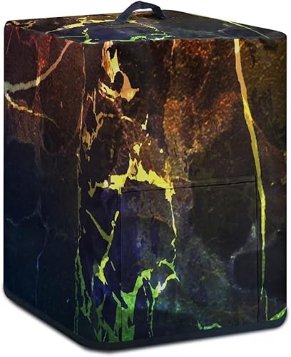 Fundas para freidora de aire extra grandes con patrón de mármol, accesorios cuadrados para freidora de aire de 5 a 6 cuartos de galón, cubiertas