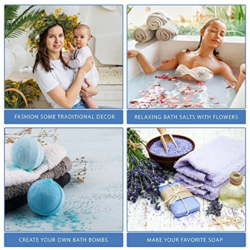 image for TOPITOP Natural Assorted Dried Flowers for soap Making, Dried Herbs fo