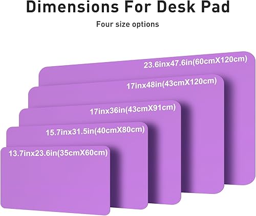 Miniatura 326 de Aothia Tapete protector de escritorio, alfombrilla para mouse, antideslizante, impermeable, de piel sintética, secante de escritorio, para Verde