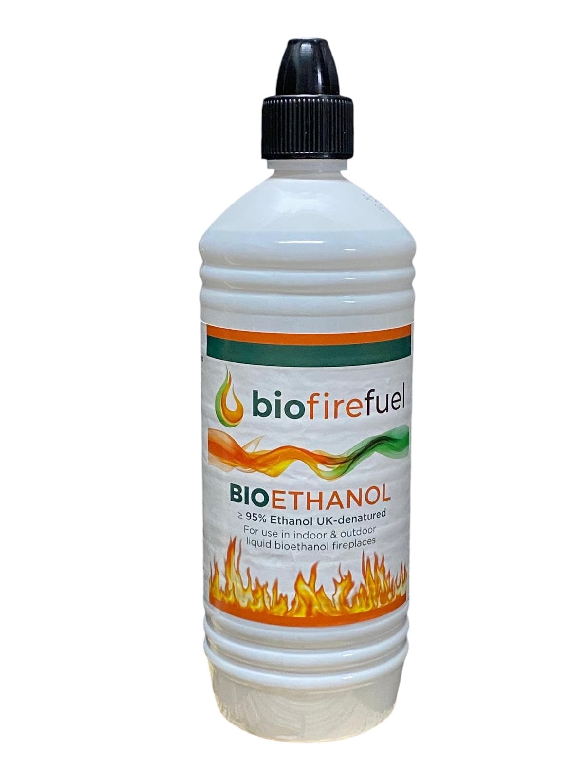 Biofirefuel Clear Liquid Premium Bioethanol Fuel (12 Litres) For Fireplaces, Fire Pits, Burners - High Purity Clean Burning Liquid Fuel For Indoor & Outdoor Use |