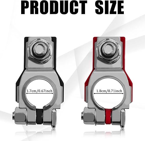 Miniatura 2 de Msyuusr Terminales de batería de automóvil para Nissan, terminales de batería positivos y negativos, terminales y extremos de batería de repuesto