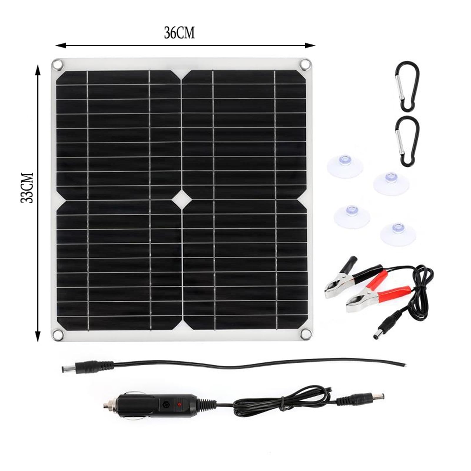 100W Panel słoneczny Dual USB z kontrolerem Wodoodporne ogniwa słoneczne Poli do samochodu Yacht RV Ładowarka Idealny Wynik(2pcs panel)