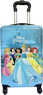 Fast Forward 20 Inches Disney Princess Suitcase For Kids - Hard Sided Tween Spinner Travel Trolley Kids Suitcase For Girls With Wheels