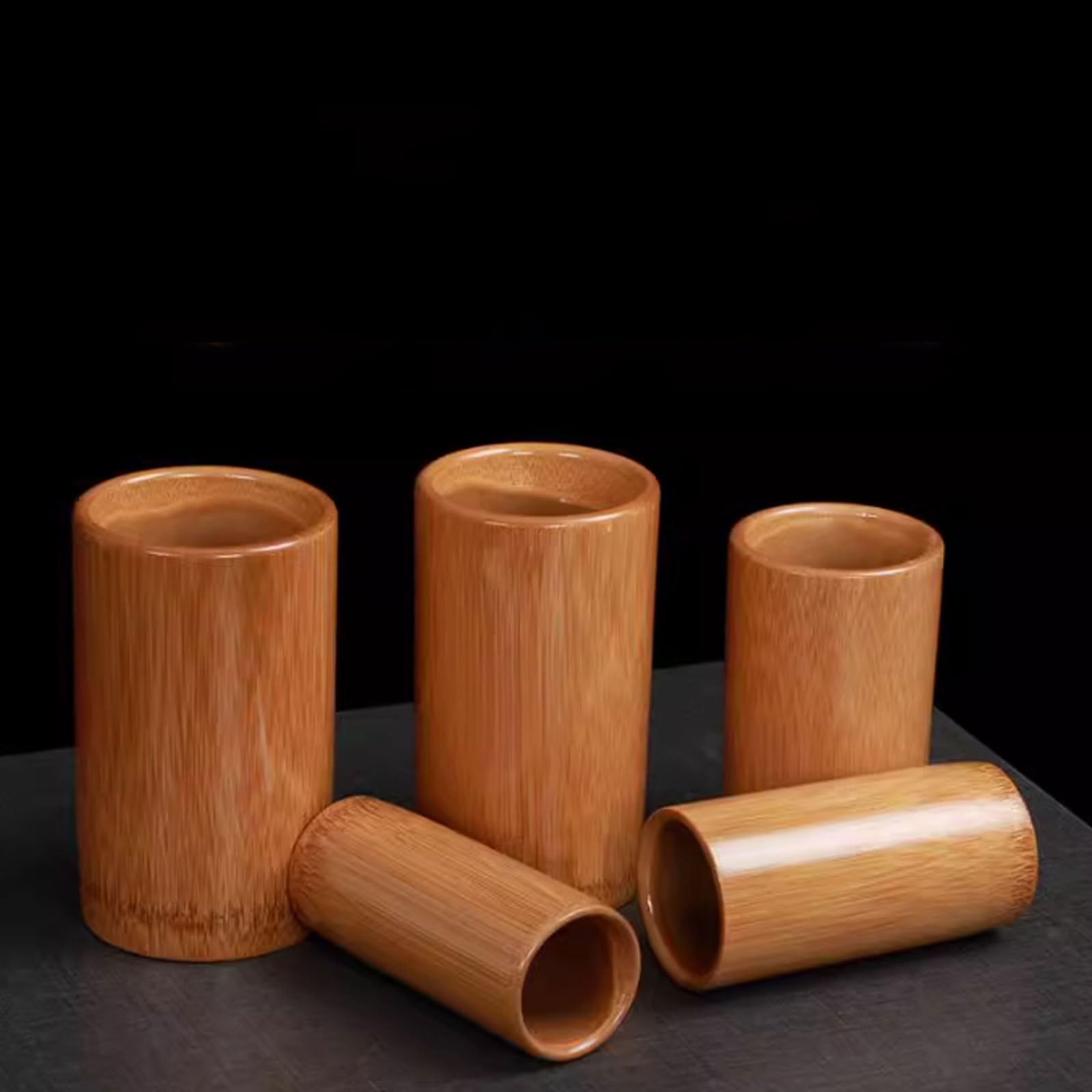 Set di coppette in bambù da 20 pezzi for terapia del fuoco e del vuoto con barattoli carbonizzati