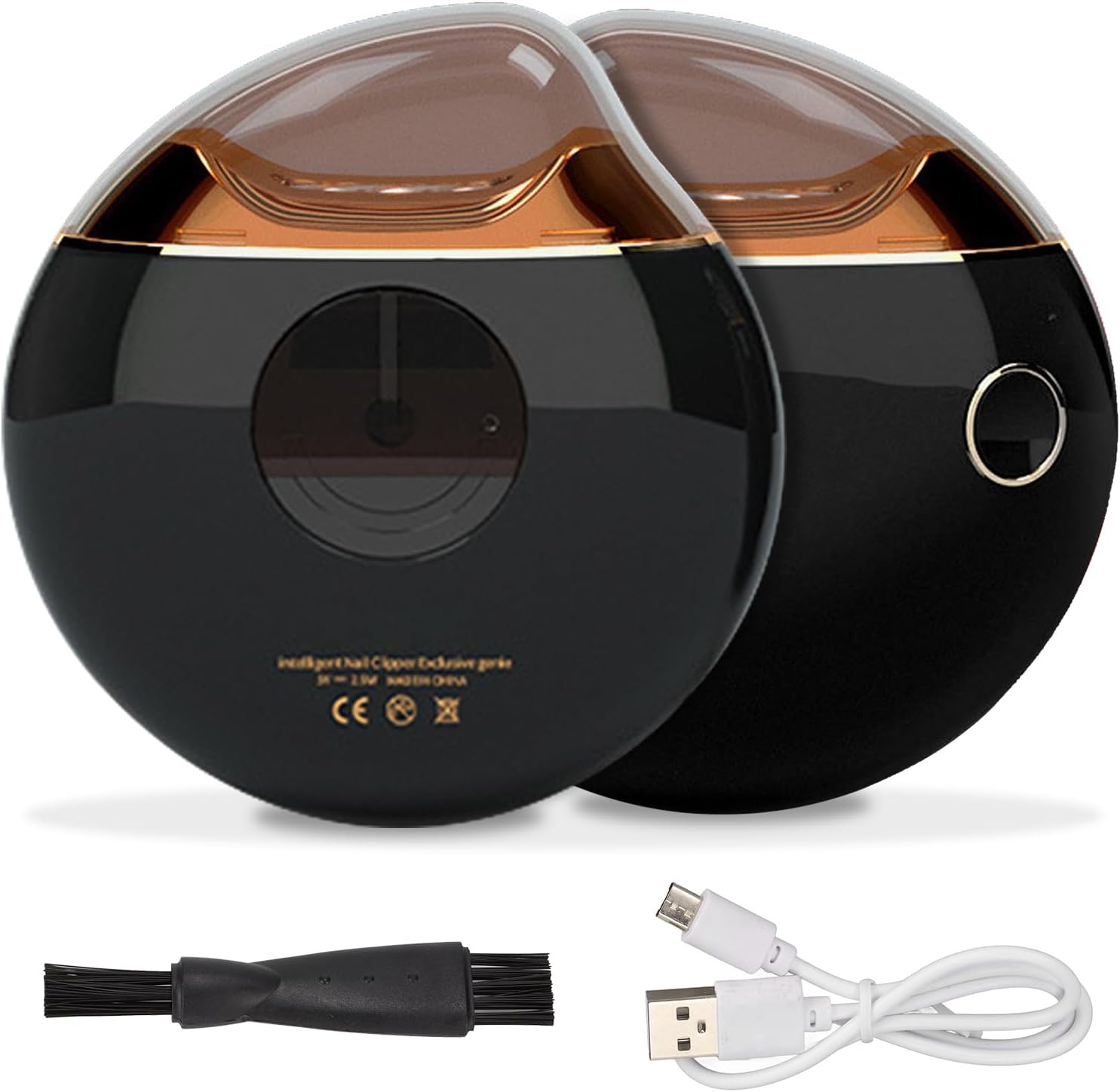 Coupe-ongles électrique 2 en 1 - Rechargeable par USB - Avec lumière