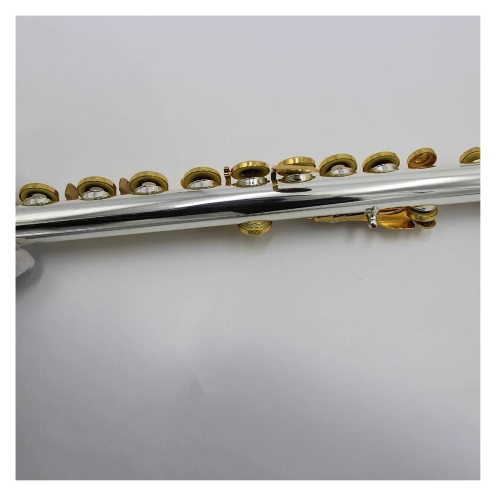 Professionale Flauto Traverso Flauto A Chiave C Placcato Argento Con Piede B A 17 Fori Sfalsati Con Chiavi Francesi Placcate In Oro