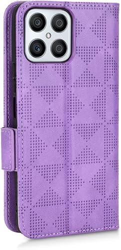 Miniatura 6 de Compatible con Honor X7 X8 X9, cuero Business a prueba de golpes, cubierta trasera abatible, 3 ranuras para tarjetas de crédito y 1 funda tipo