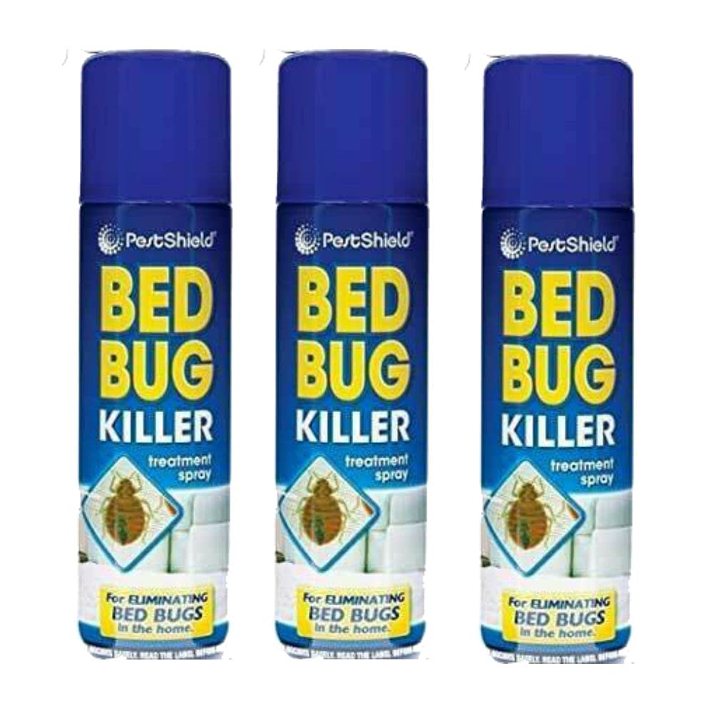 Bed Bug Killer Spray 200ML / 1 Pair of Disposable Gloves, Treatment Pest Control Kills Insect, Fleas, Ticks, Bed Bug & Lice by Swiss Signature (3 Pack)
