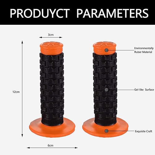 Miniatura 5 de Motocyc Grips-Dirt Bike Grips-Pillow Top Grip-Mx Grips-Universal Handle Grip para CRF450X CRF450RX CRF250F CRF250RX CRF125F CRF110F KLX110 KLX230