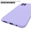 Pikkme Samsung M32 4G / M32 Prime / F22 4G Back Cover Soft Matte Liquid Silicone TPU | Camera Protection | Shockproof Slim Back Case for Samsung M32 4G / M32 Prime / F22 4G (Purple) gallery image