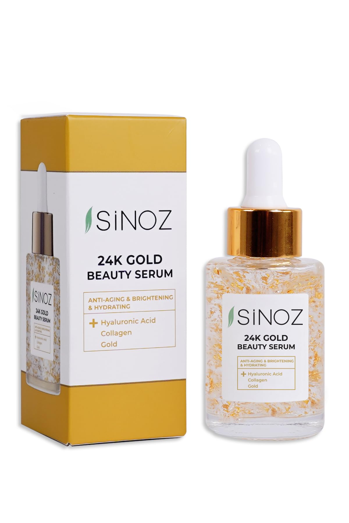SINOZ 24K GOLD BEAUTY SERUM.30ML - Image 3