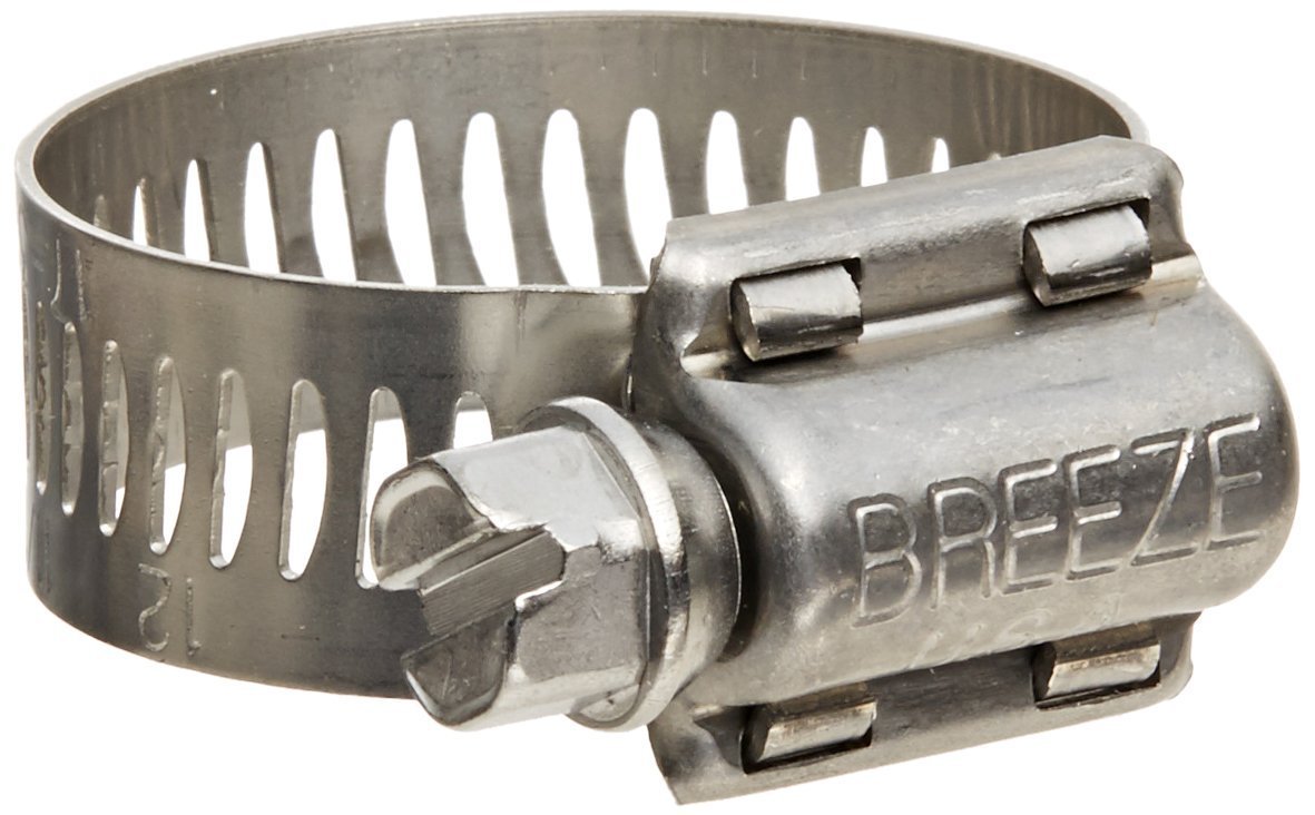 10 Pack Breeze 64012H Power Seal Clamps with 410 Stainless Screw Effective Diameter Range: 11/16