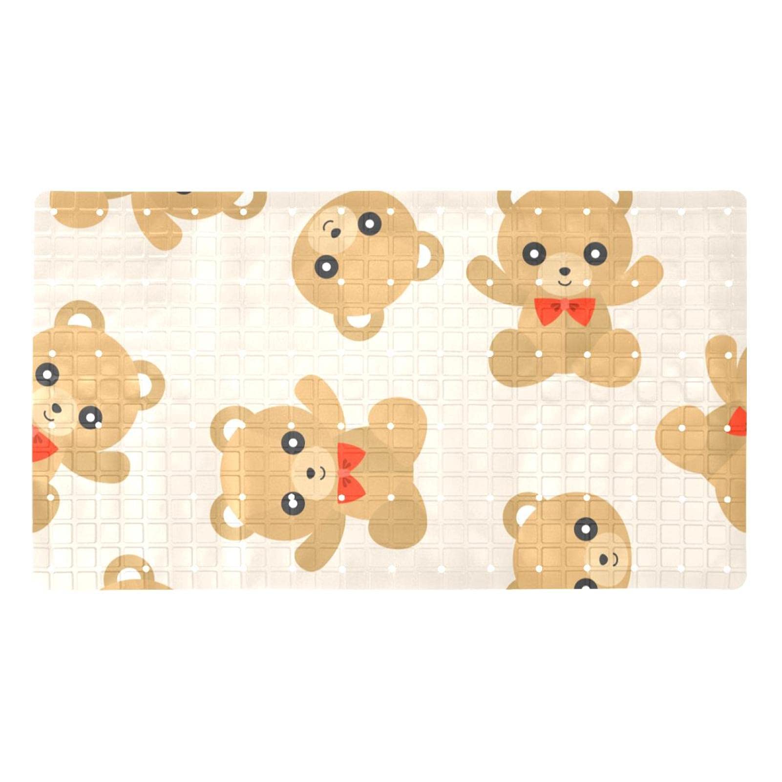 Tapis de douche antidérapant ours pour le bain quotidien des enfants en sécurité