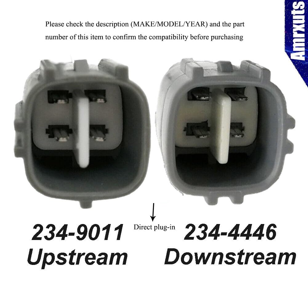 Amrxuts 234-9011 234-4446 Upstream Downstream Oxygen Sensor for 2002 Impreza WRX Sedan 4-Door 2.0L H4 Turbocharged 22641-AA042, 22690-AA500