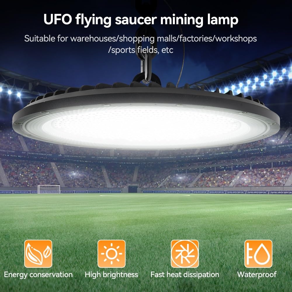Foco Led Exterior, Luces industriales Impermeables de la bahía de la iluminación 200W IP65 del Reflector LED del UFO Altas