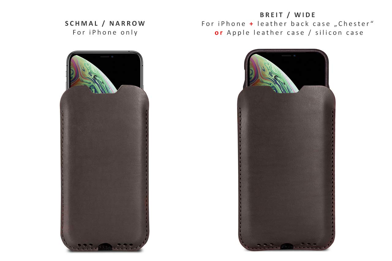 Coque IPhone 13/14/15/16 Pro (Max) En Cuir Végétalien Marron - Magnétique, Protection Luxe - Neuf, Garantie 2 Ans