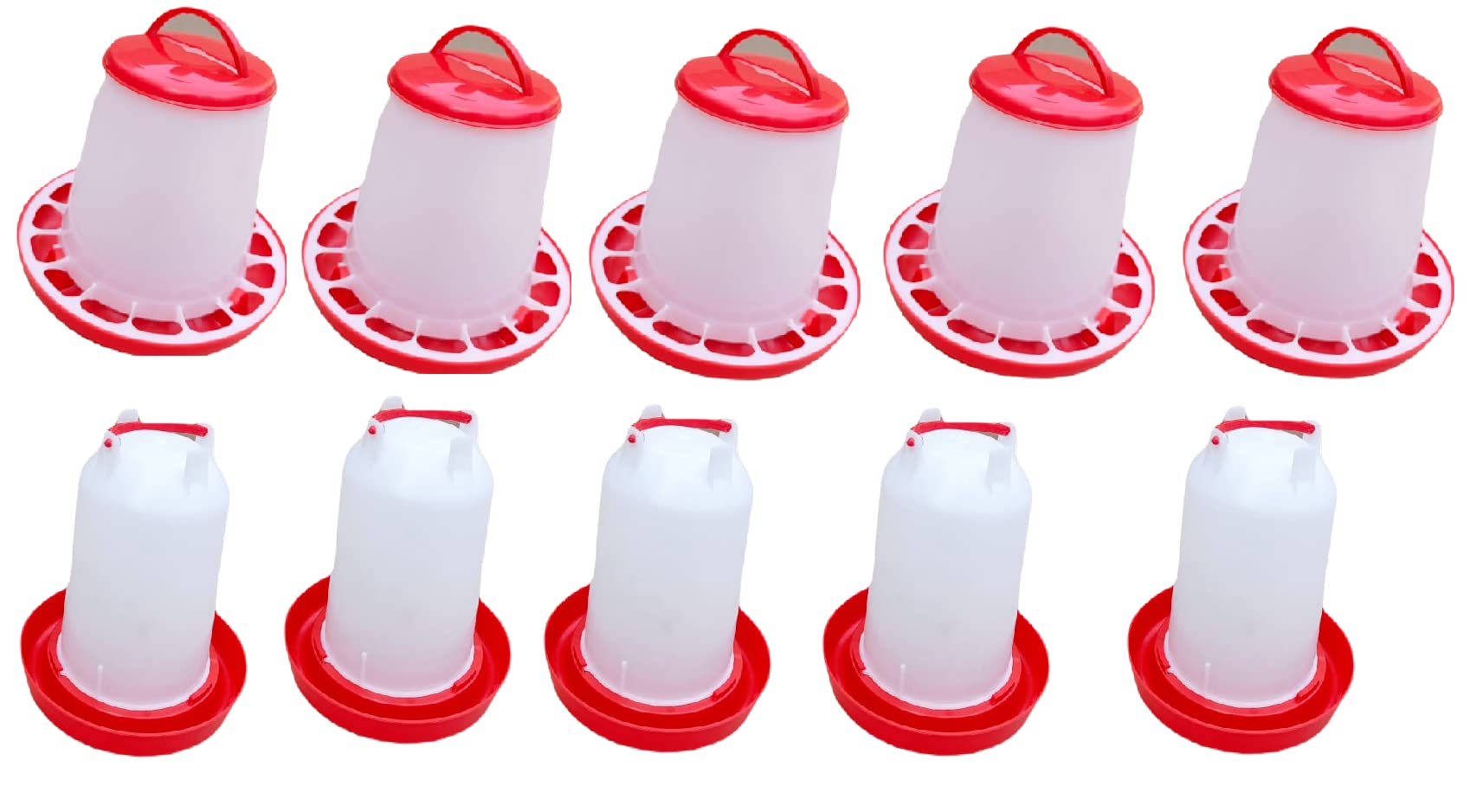 TM&W-Chicken, Quail and All Other Birds Feeders & Drinkers- 3KG Feeder= 5Pcs & 3Ltr Drinker= 5Pcs= 10Pcs (B08JP96B74) Amazon Price History, Amazon Price Tracker