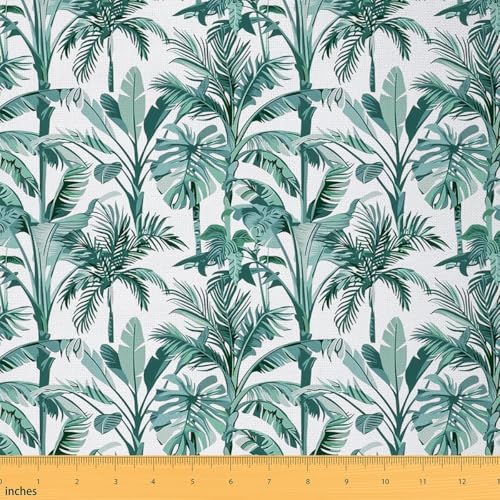 Palmier tropical tissu 184x150cm imperméable pour couture artisanat