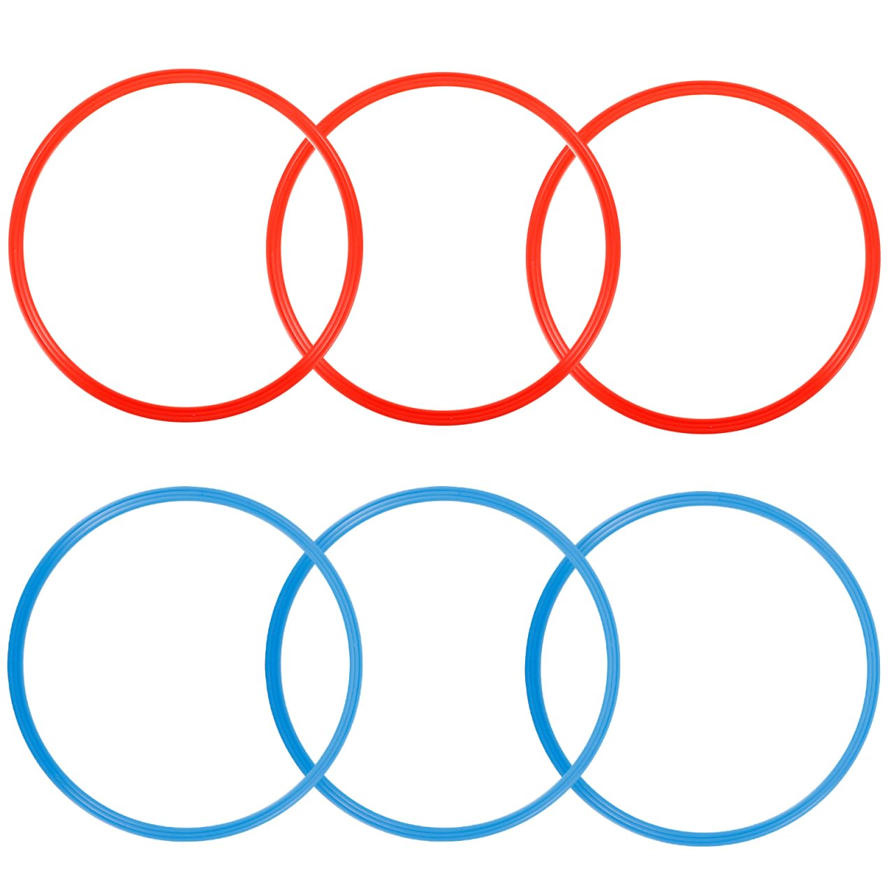 Toddmomy Footbal Football Rings D Ring 6pcs Round Training Rings for Trainers Soccer Rings Agility Rings Soccer Training Rings Gymnastics Ring Training Circle Equipment Sports Fitness Rings