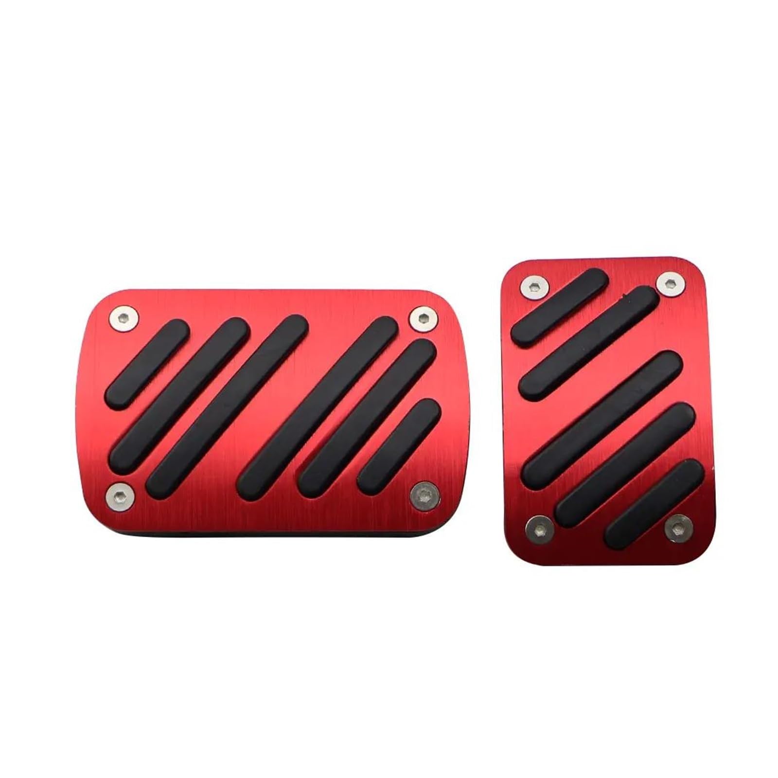Gaspedal Abdeckung Für Peugeot 3008 2014-2019 Gaspedal Bremspedal | AT Auto-Pedalabdeckung Pedale(rot)