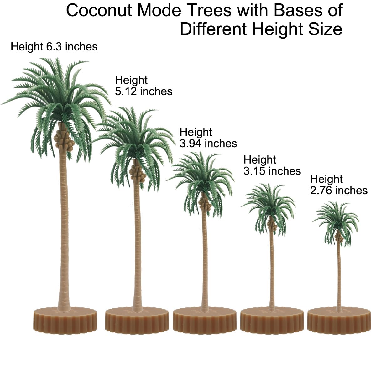 Diorama Supplies Model Miniature Plastic Toy Trees Forest Bushes Rainforest Train Scenery Coconut Palm Plant Crafts Weeping Willow Oak 18 - Image 2