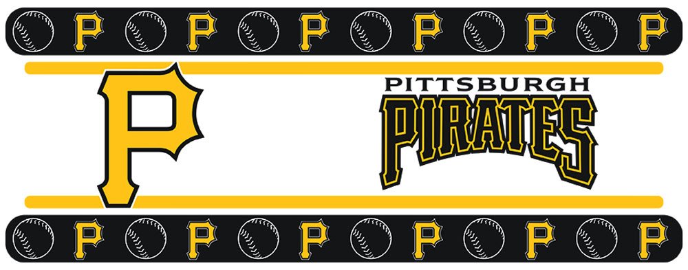 Sports Coverage MLB Pittsburgh Pirates Wall Border, 05 x 15, Multicolor