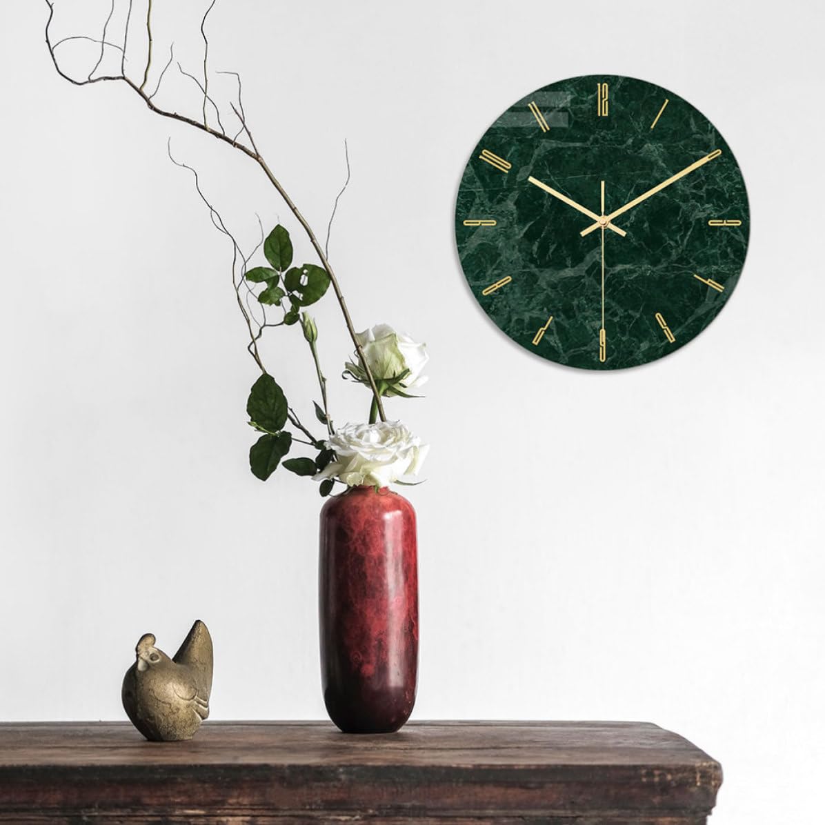Luxshiny Reloj de Pared Creativo Redondo Cc003 de Acrílico Silencioso