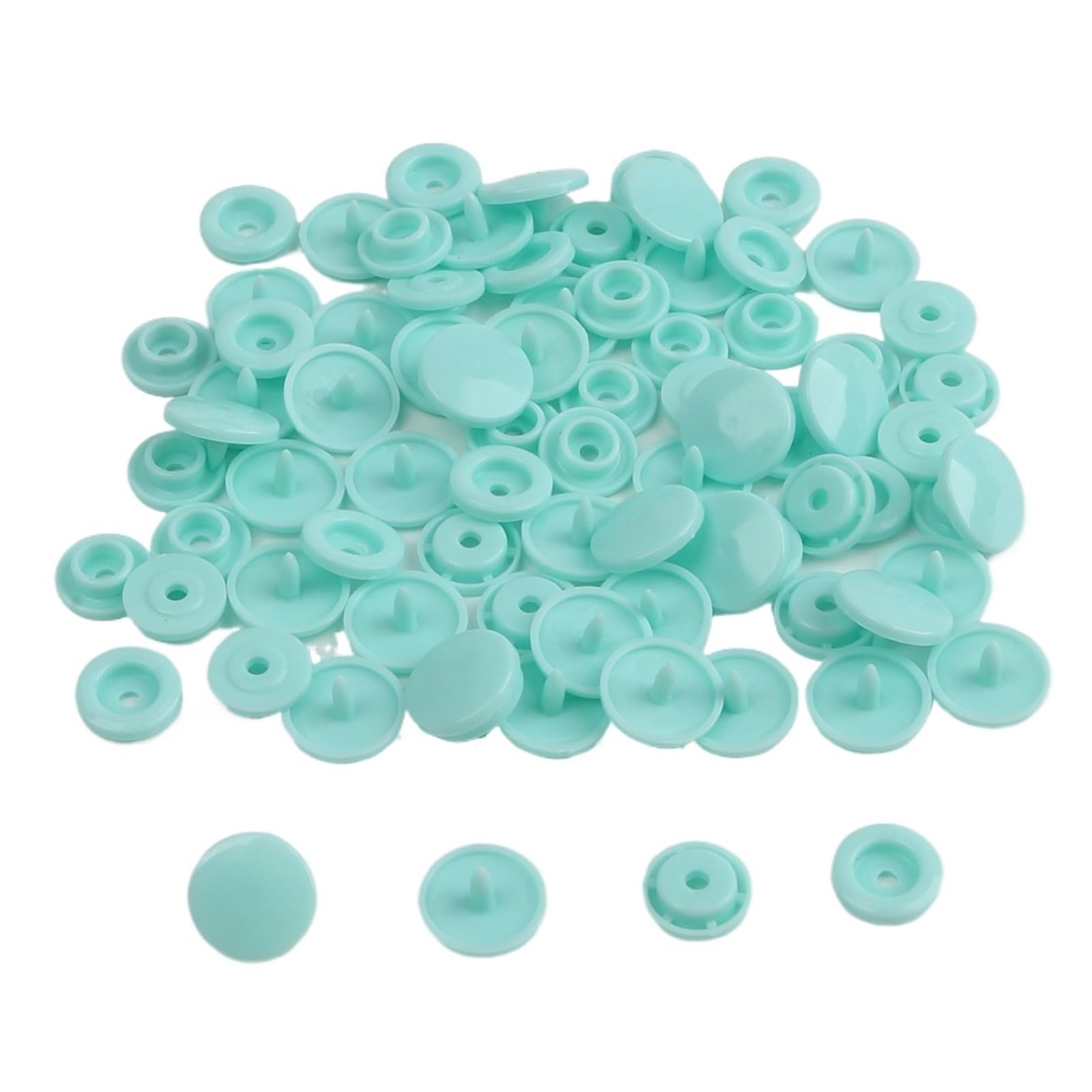 T5 Plastic Snap Buttons 400 Sets Poppers Nylon Kit for Baby Dolls Clothes Sewing Accessories(Color14)