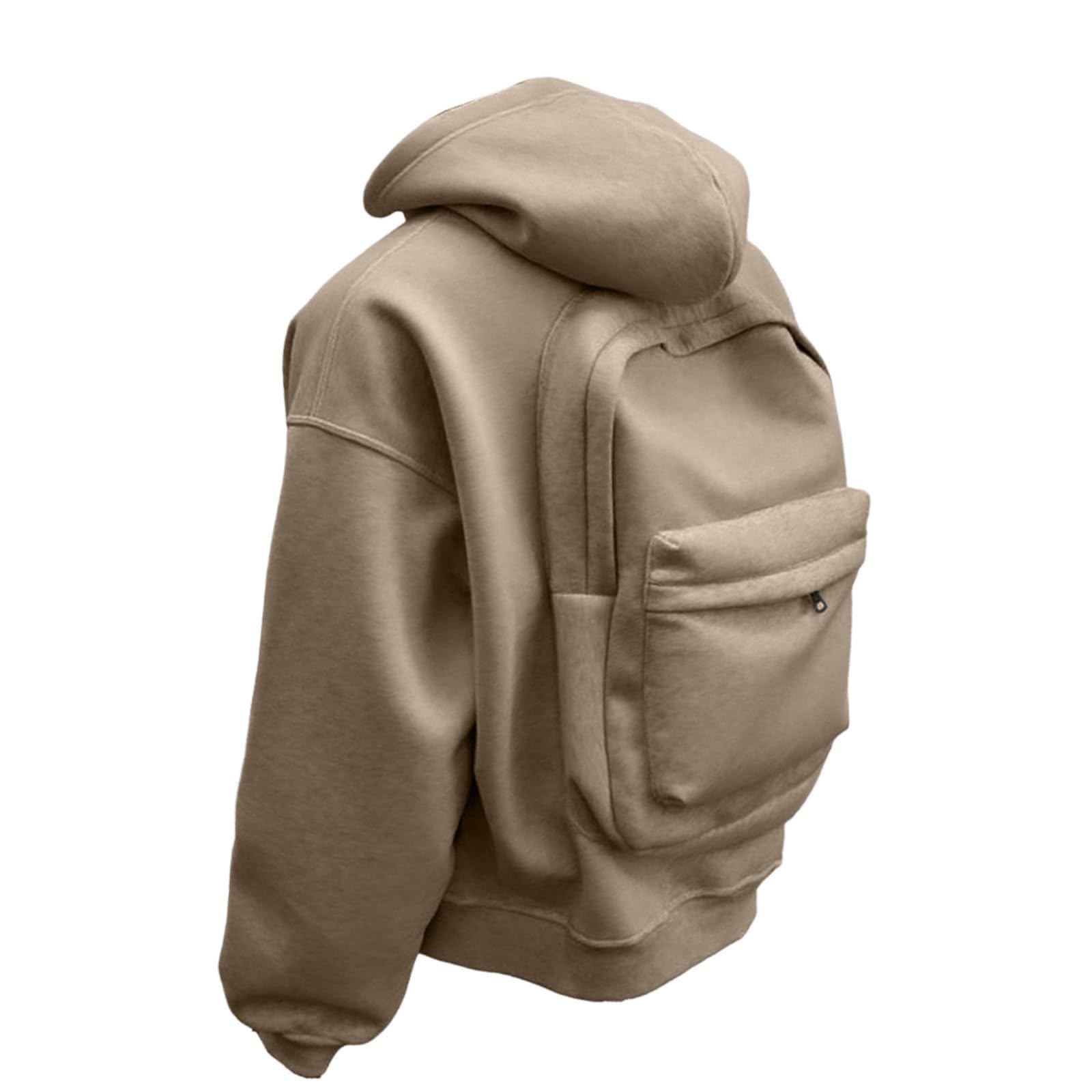 Générique Sweat à Capuche Femme Chaud Molleton Oversize Poche Kangourou Manches Longues Coton mélangé Pull Doux Automne Hiver Confortable décontracté Tendance Basique A128