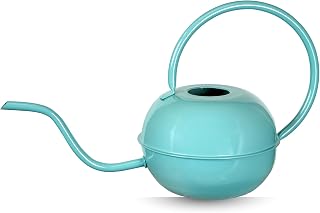 Down to Earth Basics Teal Round 1.5 Liter Metal Watering Can