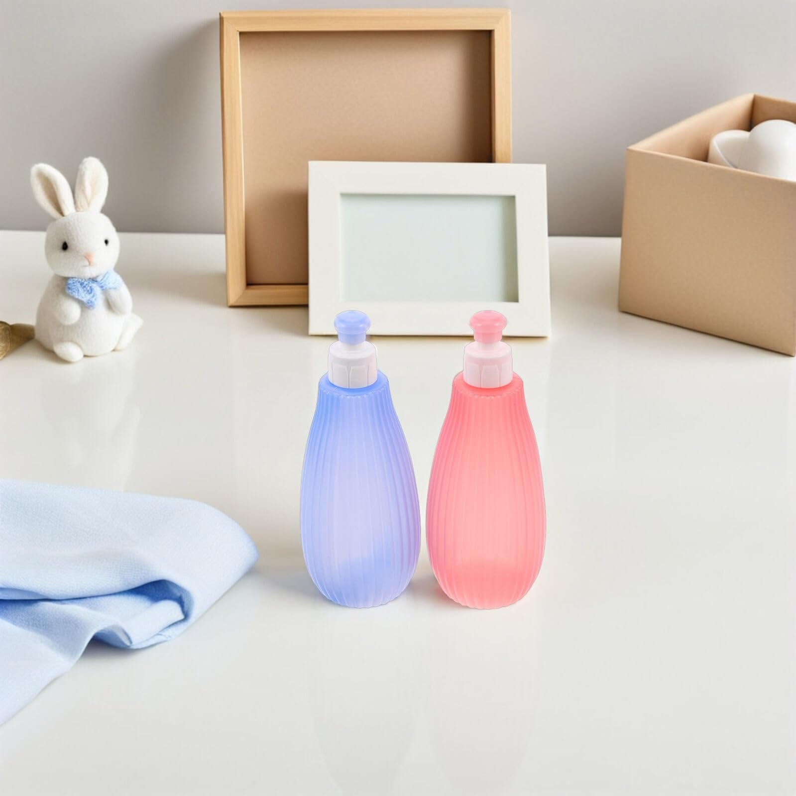 Milisten Tragbares 2 Stück Bidet 350 Ml aus Pp für Präzise Reinigung und Einfache Handhabung für Reisen und Babypflege Unterwegs
