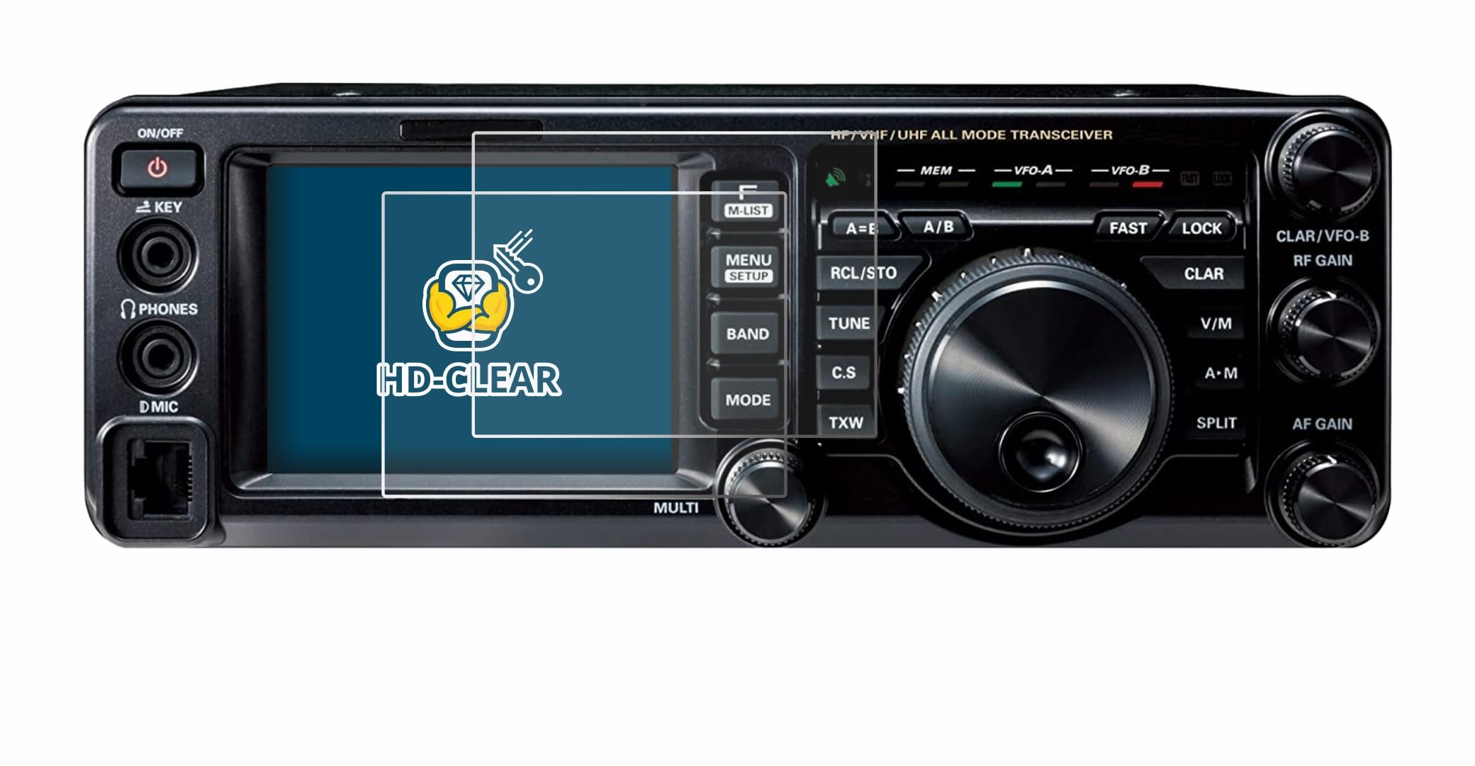 Brotect Pellicola Protettiva HD-Clear Per Yaesu FT-991A - 2 Pezzi Anti-impronta Made In Germany - 2