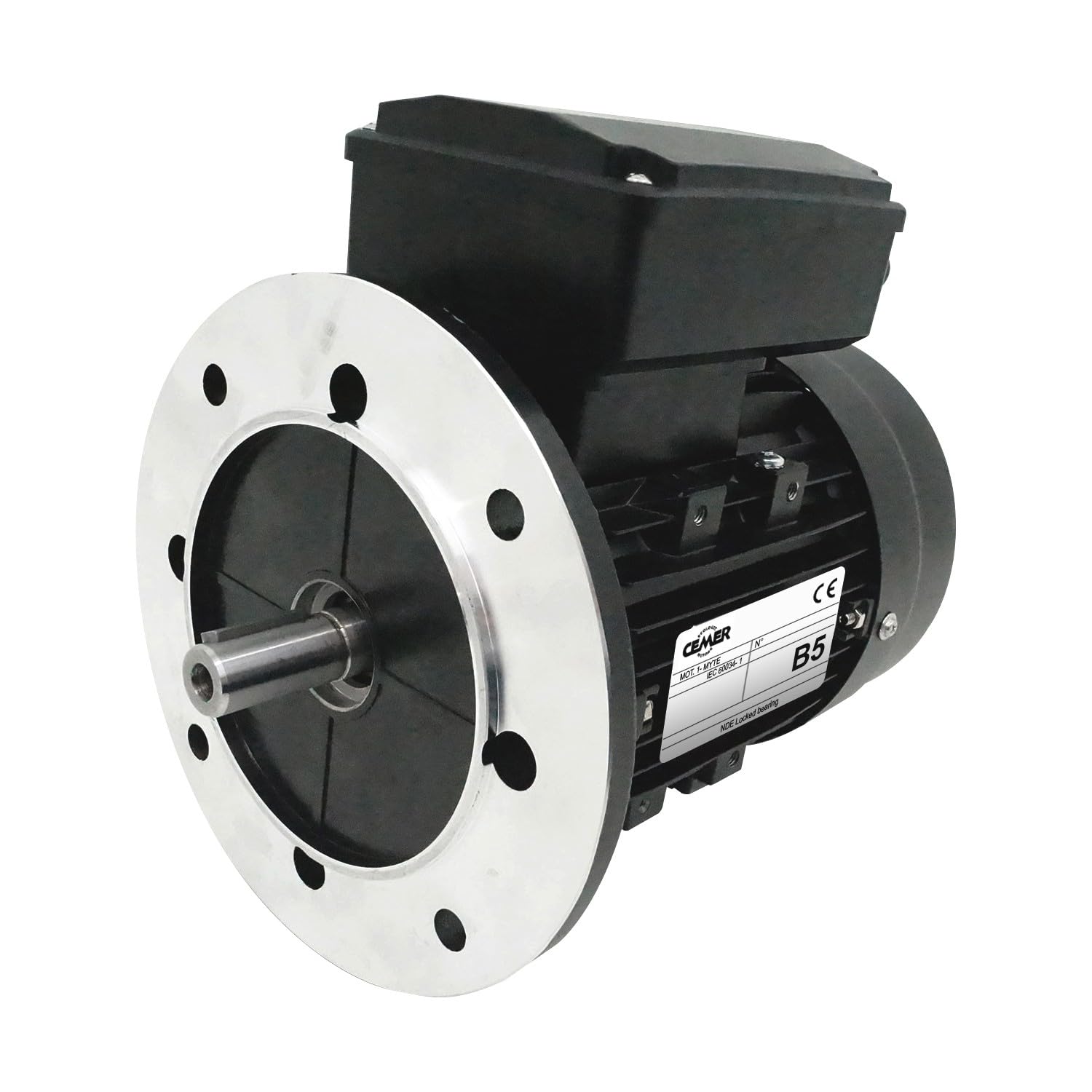 Moteur électrique 0,37 Kw 1000 Tr/min 220v Monophasé Cemer My8016b5 - Bride B5