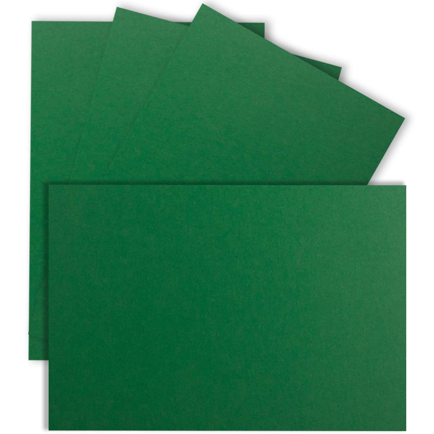 250 tarjetas individuales DIN A7, 10,5 x 7,3 cm, 240 g/m2, color verde oscuro (verde) – en blanco, mini tarjetas ideales para decorar regalos, tarjetas de nombre y tarjetas de visita