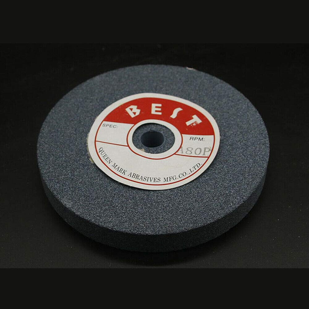 FOXCUP 1 x Meule pour touret à meuler, 125x16x12.7mm, Corindon Blanc/Brun, Carbure de Silicium Vert, Grain 46# pour meulage de précision et rapide
