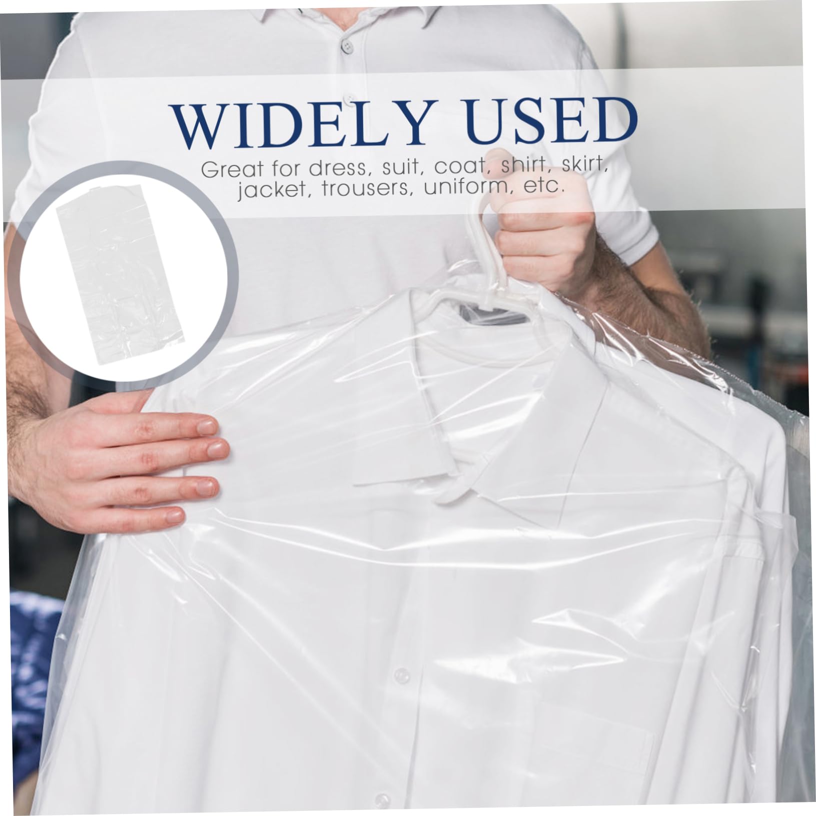 Gatuida 30piezas Funda Antipolvo Transparente para Guardar Trajes el Armario Protectoras Reutilizables para Abrigos y Ropa de Vestir para Colgar Casa