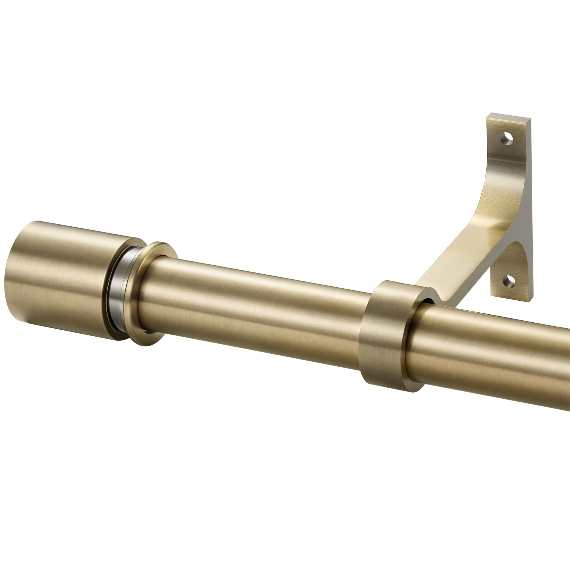 Photo 1 of Curtain Rods for Windows 12 to 20 Inches - Aluminium Finials and Brackets - 1 Inch Decorative Window Rods - Adjustable Heavy Duty Curtain Rod - Wall & Ceiling Mounted - Antique Bronze Finish