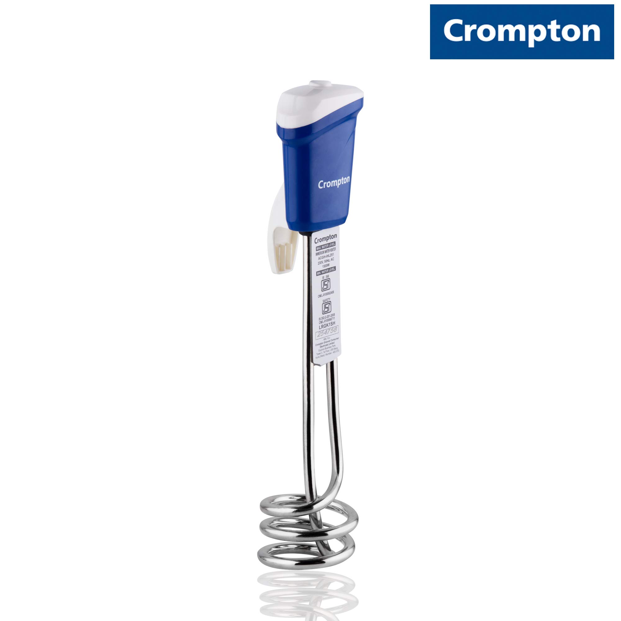 Crompton IHL 201 1000-Watt Immersion Water Heater with Copper Heating  Element and IP 68 Protection (Blue) : Amazon.in: Home u0026 Kitchen