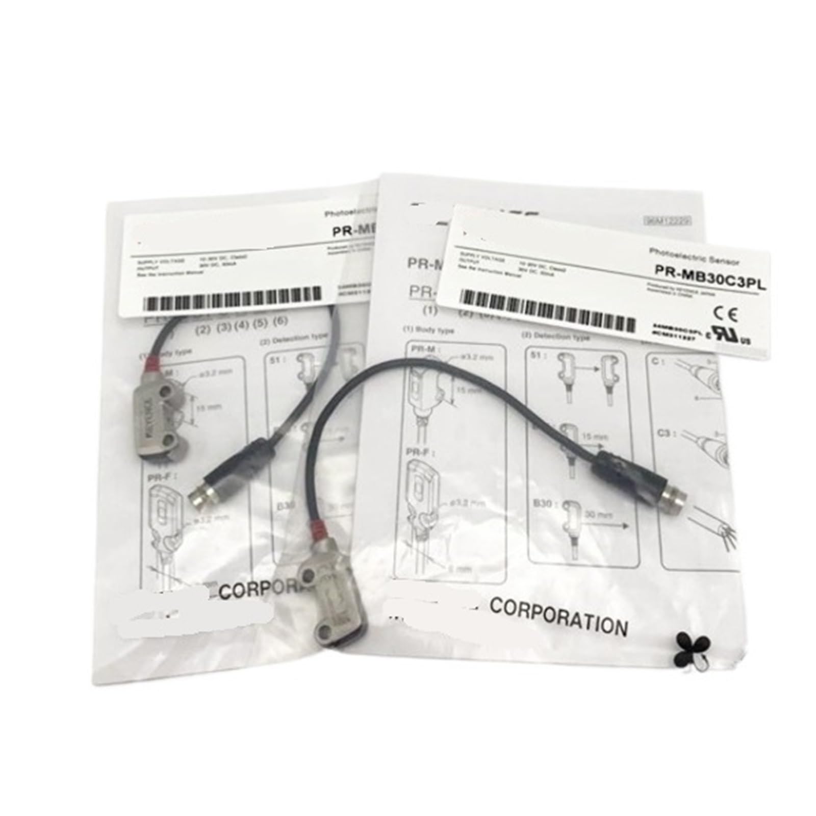Capteur de commutation photoélectrique PR-MB30C3P commutateur optique industriel