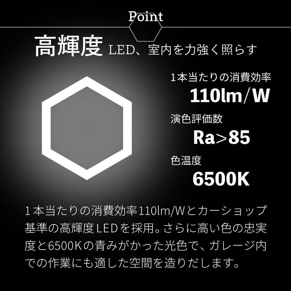 Amazon.co.jp: HEXAED マルチハニカムライト 六角形2連タイプ 440mm 1L