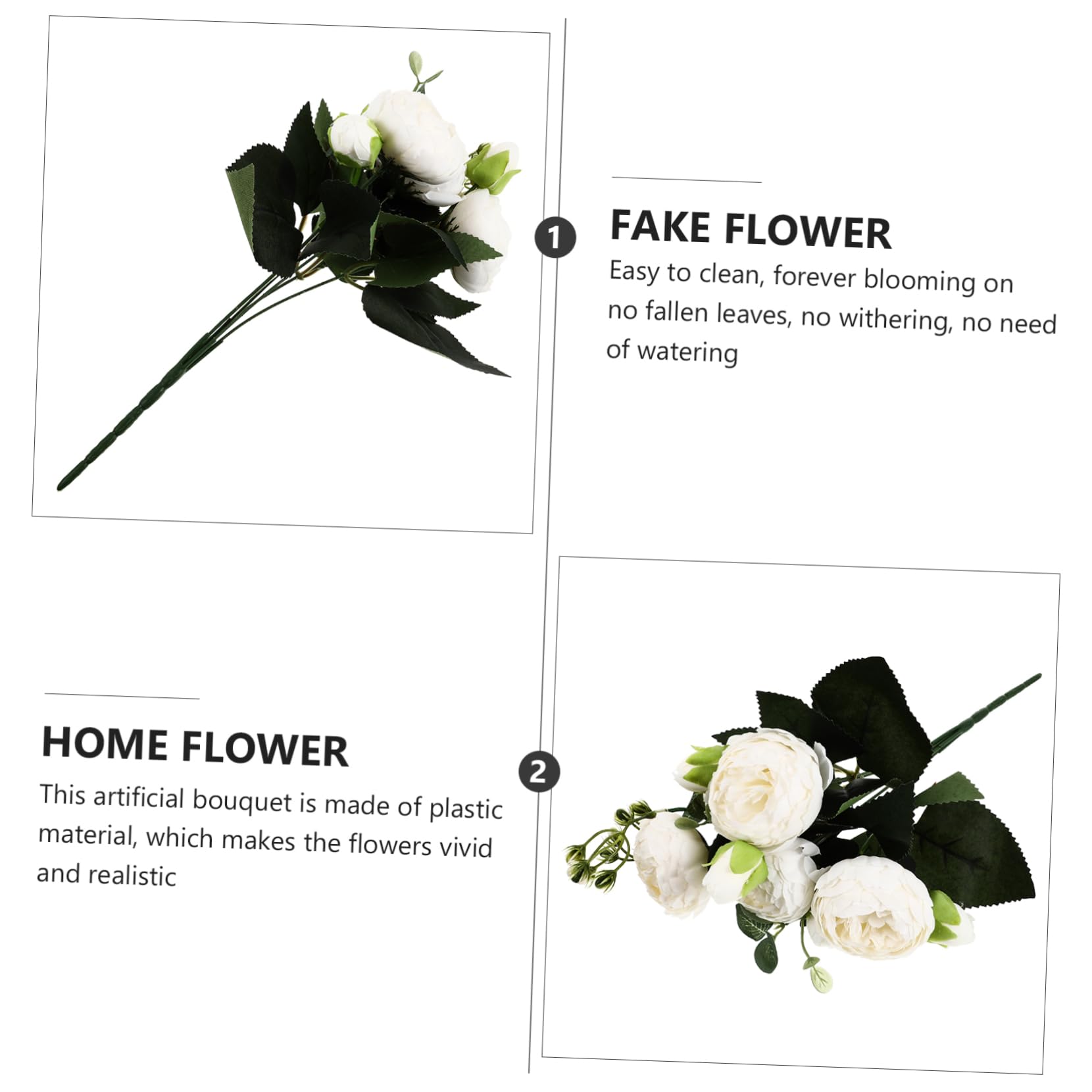 MAGICLULU 6stücke Künstliche Peony Blumenstrauß Dekoration Simulierte Hochzeit Und Wohnaccessoires Für Tisch Party Und Fotografie Langlebig Und Pflegeleicht