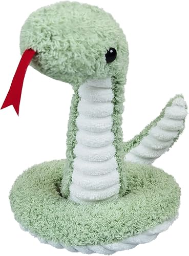 serpiente verde de peluche, juguete de animal de peluche suave y acogedor, para niños y niñas, regalos para niños o novia, 17 pulgadas
