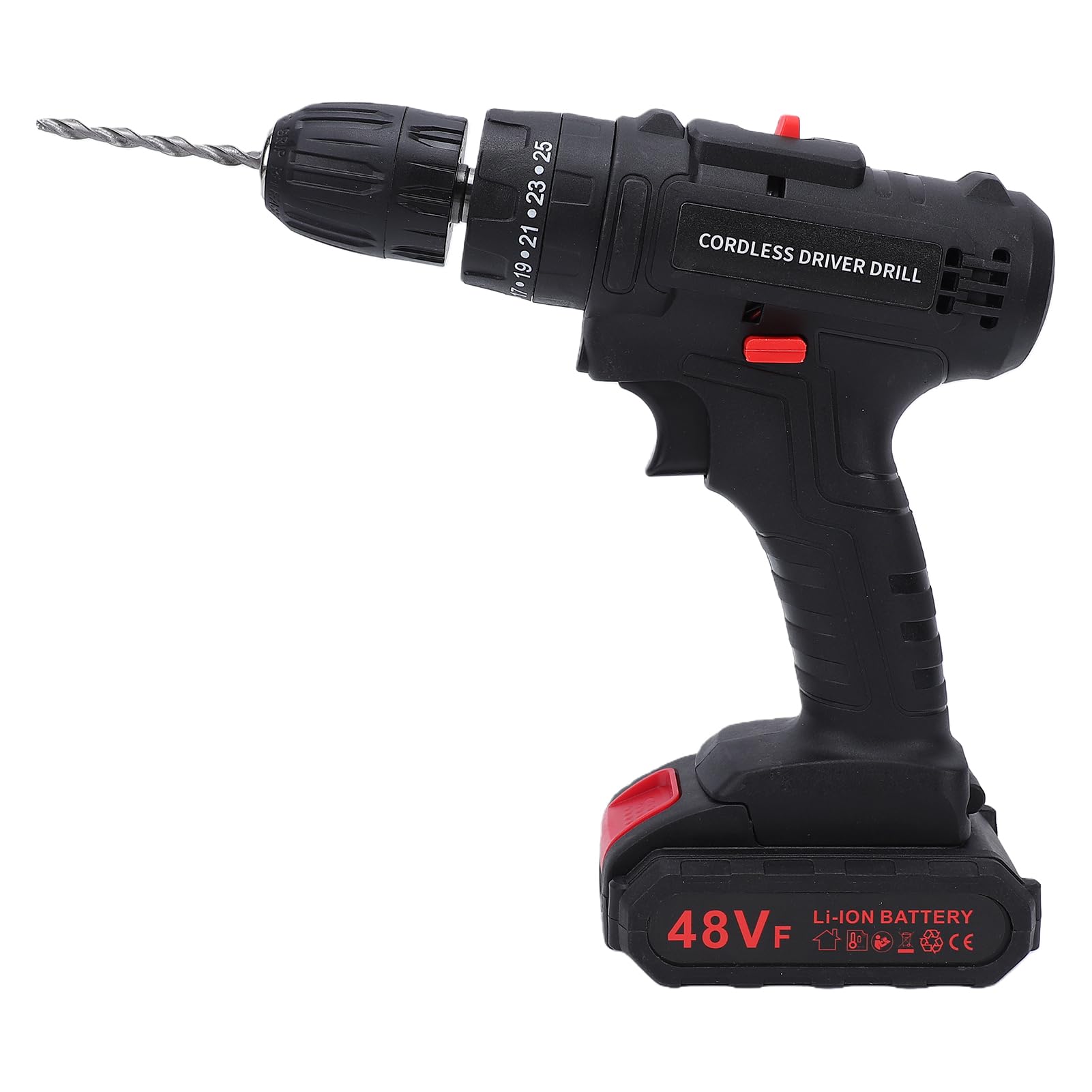 FTVOGUE Perceuse sans Fil 30Nm, 25+1 Réglages de Couple (2 Batteries 1