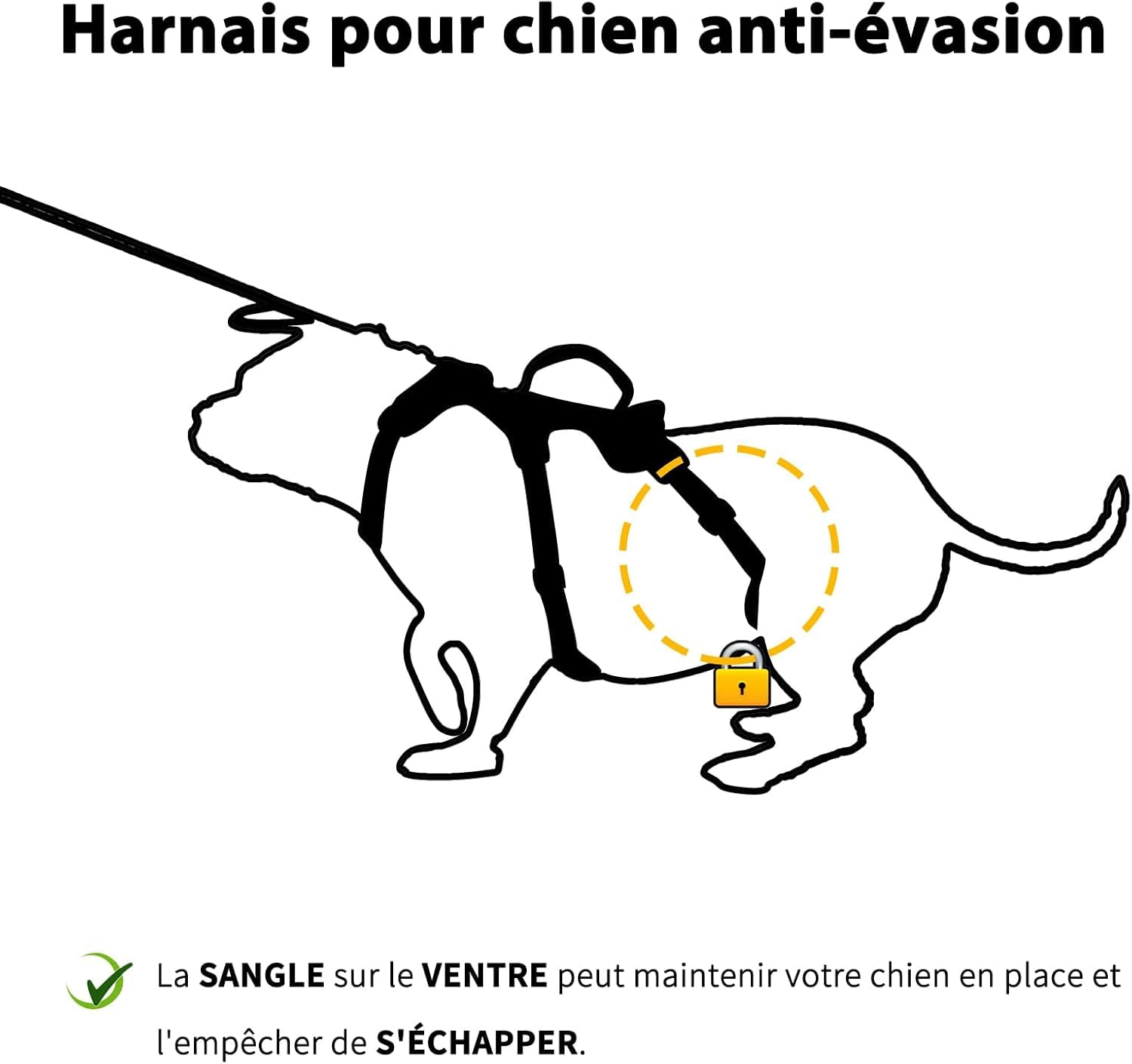 Huntboo Harnais Anti-évasion pour Chien, Harnais d'artiste d'évasion,Respirant, Durable, Gilet réglable pour Chiens de Taille Moyenne, Marche, entraînement et équipement de Course (Rouge, S)