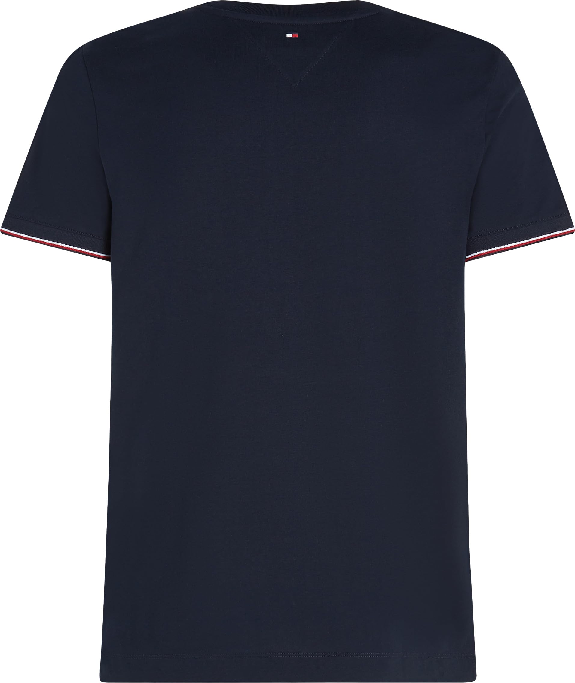 Tommy Hilfiger Koszulka męska Tommy Logo Tipped Tee S/S, Pustynne niebo, L