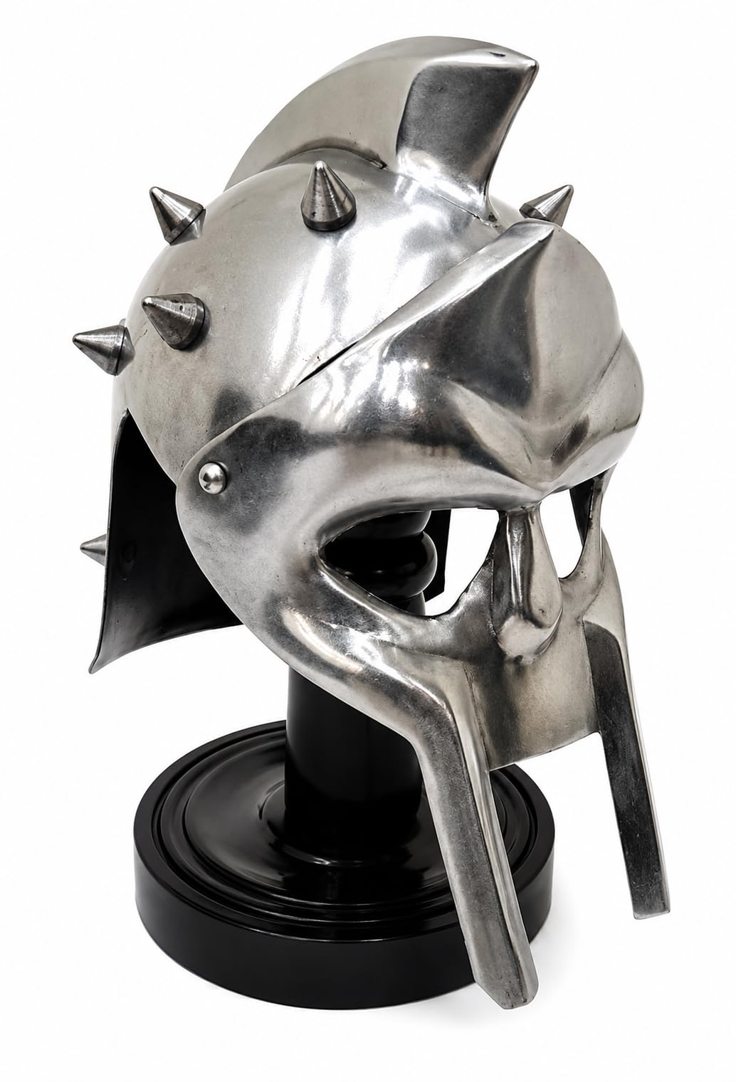 Medieval Gladiator Maximus Arena Armor Mini Helmet Replica On Stand Decor Fot Halloween